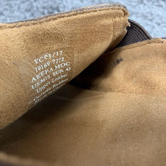 OluKai Men's Size 10 Akepa Moc Brown Leather Driving Loafers Shoes - Picture 8 of 8